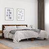 vidaXL Bed Frame Smoked Oak Engineered Wood Super King Durable