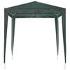 vidaXL Party Tent Green PE (polyethylene) canopy, steel frame 6.6 x 6.6 ft
