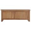 vidaXL TV Cabinet Natural Teak Solid Teak Wood Medium Teak TV Cabinet