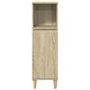 vidaXL Bathroom Furniture Set Sonoma Oak Engineered Wood Large