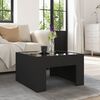 vidaXL Coffee Table Black Engineered wood, Glass Medium