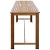 vidaXL Bar Table Natural wood Solid acacia wood 59.1x27.6x41.3 in