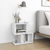 vidaXL Bedside Cabinet Set of 2 White Engineered Wood Bedside Cabinet