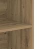 vidaXL Hanging Wall Cabinet Artisan oak Engineered wood 27.4x12.8x35.4 in
