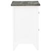 vidaXL Cabinet Grey Paulownia wood Compact Durable Cabinet