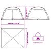 vidaXL Mosquito Tent with Roof Azure Blue 149.61 x 149.61 x 88.58 in