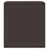 vidaXL Garden Storage Box Brown 55 x 53 x 57 cm Polypropylene