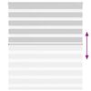 vidaXL Zebra Blind Light grey 100% Polyester, Aluminum top rail