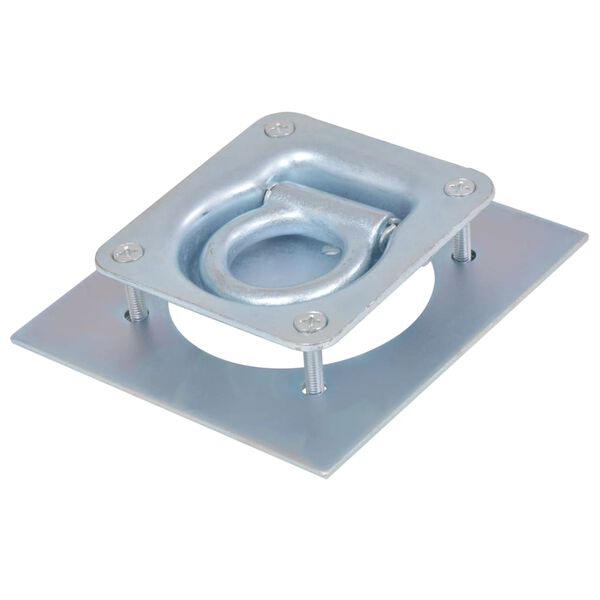 vidaXL Lashing Rings for Trailer 8 pcs Galvanised Steel 4409.2 lb