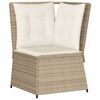 vidaXL Patio Lounge Set Beige and Brown