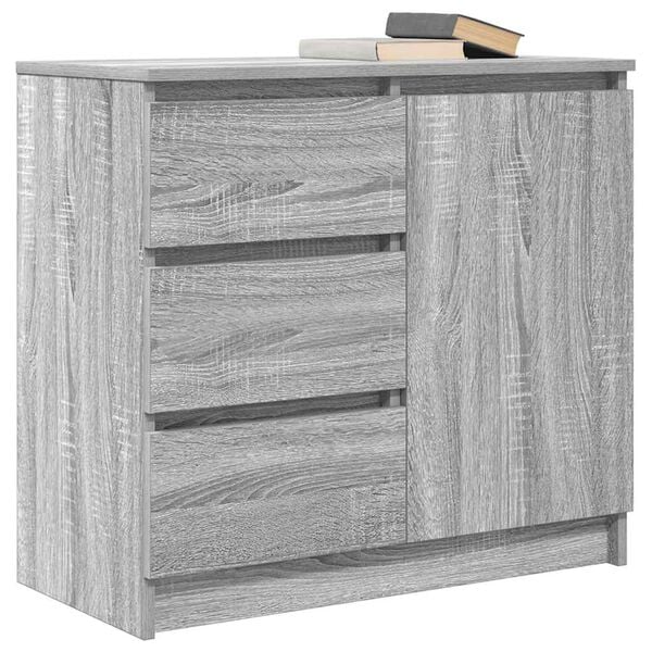 vidaXL Sideboard Grey Sonoma Engineered wood Medium
