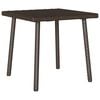vidaXL Garden Coffee Table Brown Poly Rattan 15.7x15.7x14.6 in Durable