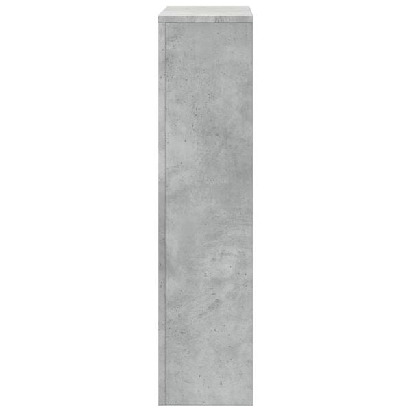vidaXL Radiator Cover Concrete Grey 40.9x7.9x32.3" Engineered Wood