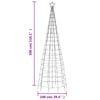 vidaXL Led Christmas Tree Cold White Iron, Copper Extra Tall