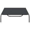 vidaXL Elevated Dog Bed Black Oxford fabric and powder-coated steel