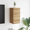 vidaXL Wall Mounted TV Cabinet Set of 2 Artisan Oak Engineered Wood