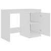 vidaXL Desk White Engineered wood 55.1 in x 19.7 in x 29.9 in Storage