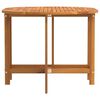 vidaXL Garden Table Brown 43.31 x 23.62 x 28.35 in Solid Acacia Wood