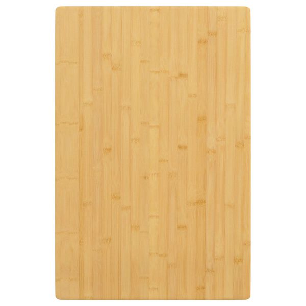 vidaXL Table Top Natural Bamboo 23.6 x 39.4 in Rounded Corners