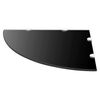 vidaXL Corner Shelf Black Tempered Glass Medium Wall mounting