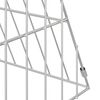 vidaXL Rabbit Cage Silver 650 x 55 x 55 cm Galvanised Steel