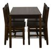 vidaXL Dining Table and Chair Brown Pine wood Standard Durable