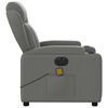 vidaXL Electric Massage Recliner Chair Dark gray Polyester Medium
