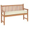 vidaXL Pallet Cushion for Bench Cream 150 x 40 x 8 cm Oxford Fabric
