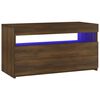 vidaXL TV Cabinet Brown oak Engineered wood 29.5 in x 13.8 in x 15.7 in