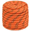 vidaXL Boat Rope Orange 0.71 " 164.0 ' Polypropylene