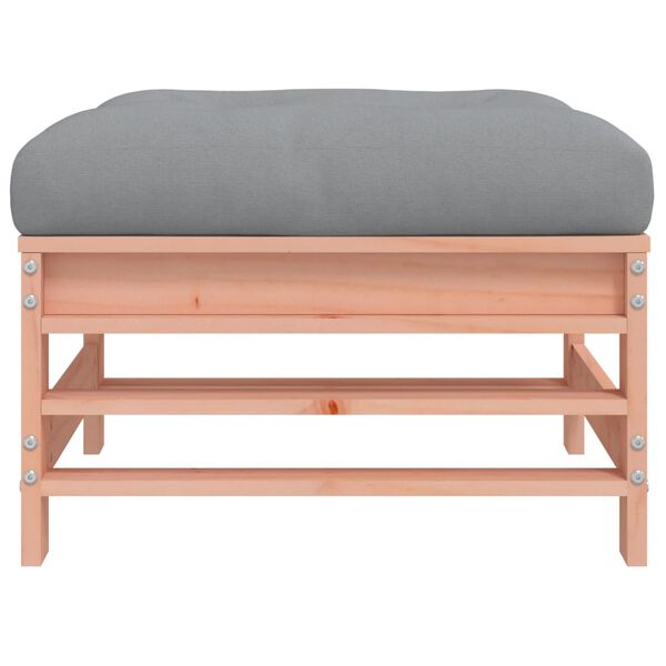 vidaXL Garden Footstool Grey Douglas Wood Medium Modular