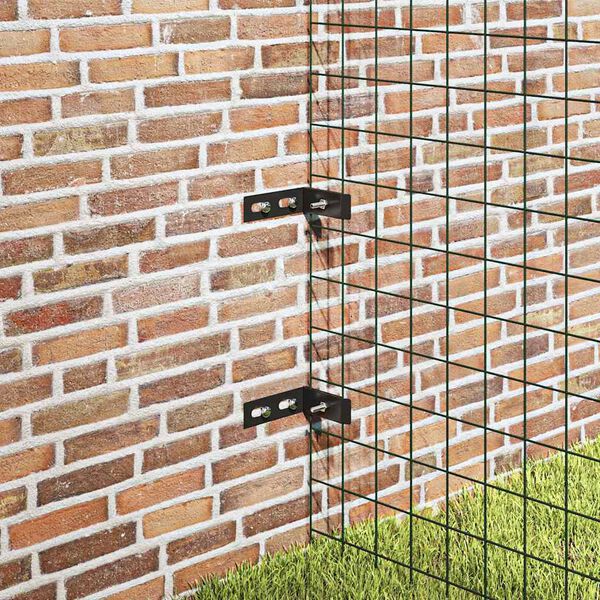 vidaXL Wall Corner Connector 10 Sets Anthracite