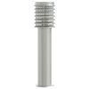 vidaXL Outdoor Floor Lamp Silver Stainless Steel, Polycarbonate Medium