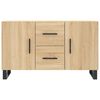 vidaXL Sideboard Sonoma Oak Engineered Wood Medium Sideboard