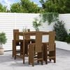vidaXL Garden Bar Set Honey brown Solid pine wood Medium Footrest