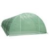 vidaXL Greenhouse Green PE mesh fabric, Galvanized steel Roomy Durable