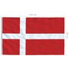 vidaXL Denmark Flag Red and White 68D 100% Polyester 35.4 x 59.1 in