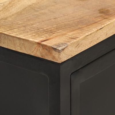 vidaXL Sideboard 23.6"x13.8"x30.7" Solid Rough Mango Wood