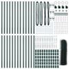 vidaXL Fence Post Green 164.04 x 2.62 ft (1.97 in mesh) Steel and PVC