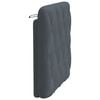 vidaXL Headboard Cushion Dark Grey Velvet (100% polyester), Foam