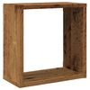 vidaXL Wall Cube Shelf Set of 2 Old wood Engineered wood Medium