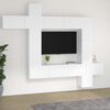 vidaXL TV Cabinet Set White Engineered Wood Medium Modular