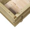 vidaXL Garden Planter Natural Wood Solid Pine Wood Medium Durable
