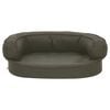 vidaXL Dog Bed Mattress Dark Grey Polyester and PP cotton 23.6 x 16.5 in