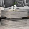 vidaXL Coffee Table Grey Sonoma Engineered wood 19.7x19.7x15.7 in