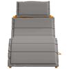 vidaXL Sun lounger 2 pcs Gray 184 x 55 x 64cm Solid Acacia wood