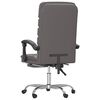 vidaXL Massage Office Chair Gray Faux Leather, Metal, Plywood Large