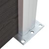 vidaXL Fence Panel WPC 37.4x(41.3-70.9)" Black