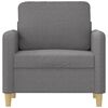 vidaXL Sofa Chair Light grey Fabric (100% polyester), metal, plywood