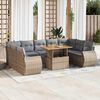 vidaXL Garden Sofa Set Beige